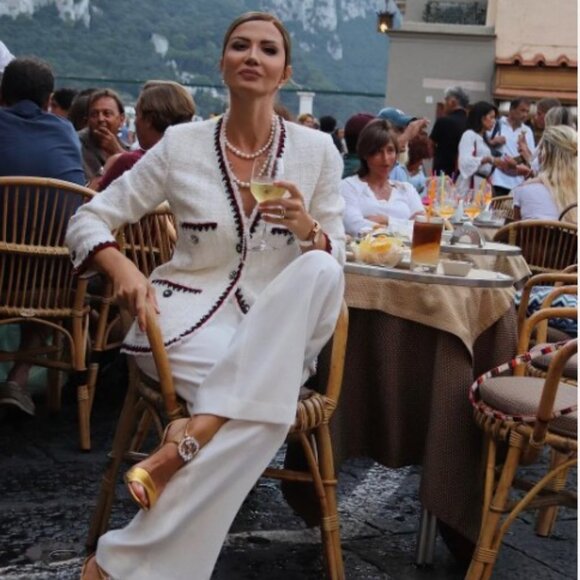 ZARA Tweed Blazer with Gem Buttons Trim A659 Large Mint Conditon - Picture 2 of 13